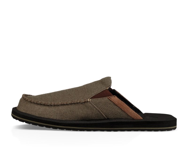 Sanuk You Got My Back III Men's Sidewalk Surfers Brown | Canada 283HAP